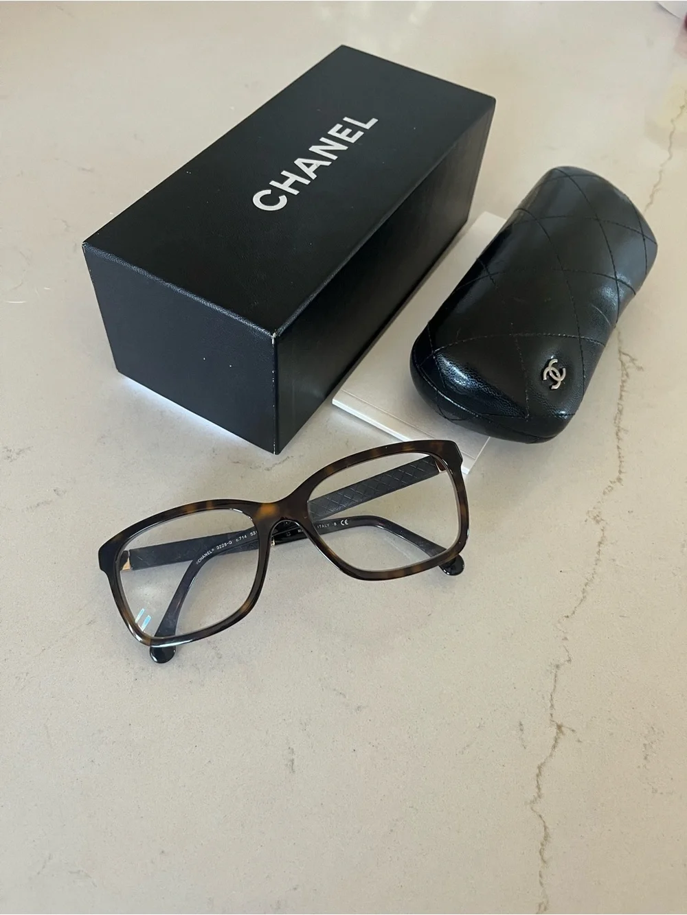 CHANEL Tortoiseshell Brown Optical Frames
